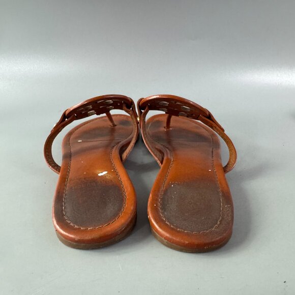 Tory Burch Brown Ladies Leather Miller Sandal, Size 7 - Picture 6 of 12